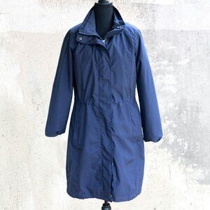 Long Navy Winter Coat with Removable Inner Jacket | Scandi | Minimalist
